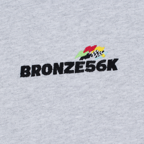 Мужская толстовка Bronze 56K Embroidered Daytona Hoody Ash Grey