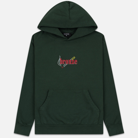 Мужская толстовка Bronze 56K Embroidered Smoke Hoody Dark Green