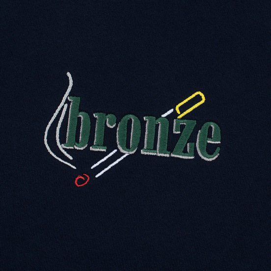 Мужская толстовка Bronze 56K Embroidered Smoke Hoody Navy