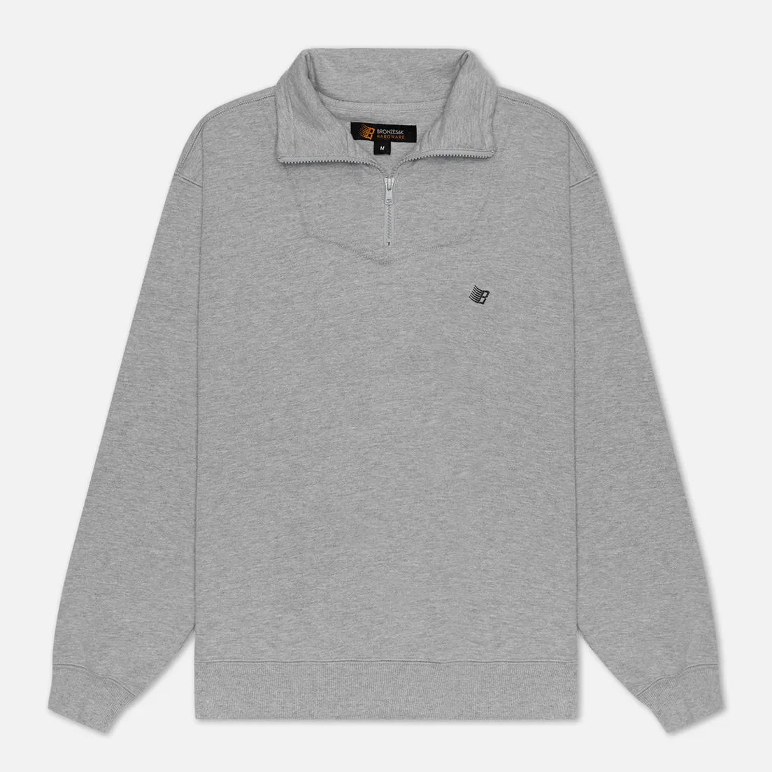 Bronze 56K Мужская толстовка Quarter Zip Mock Neck