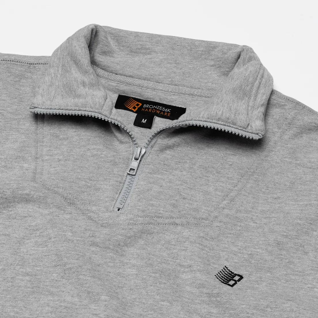 Bronze 56K Мужская толстовка Quarter Zip Mock Neck