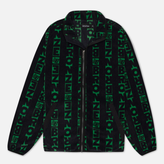 Мужская толстовка Bronze 56K Vertical Full Zip Fleece Black/Green