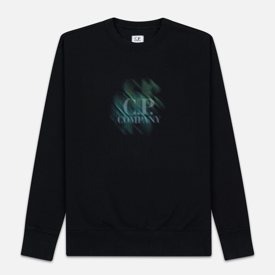 Мужская толстовка C.P. Company Blurred Graphic Logo Black