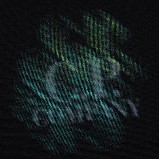 Мужская толстовка C.P. Company Blurred Graphic Logo Black