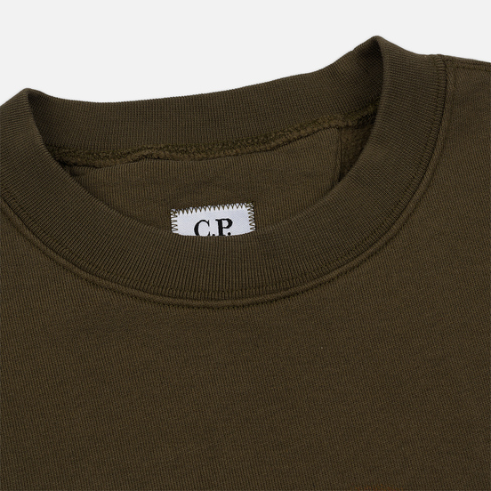 Мужская толстовка C.P. Company Blurred Graphic Logo Olive Night