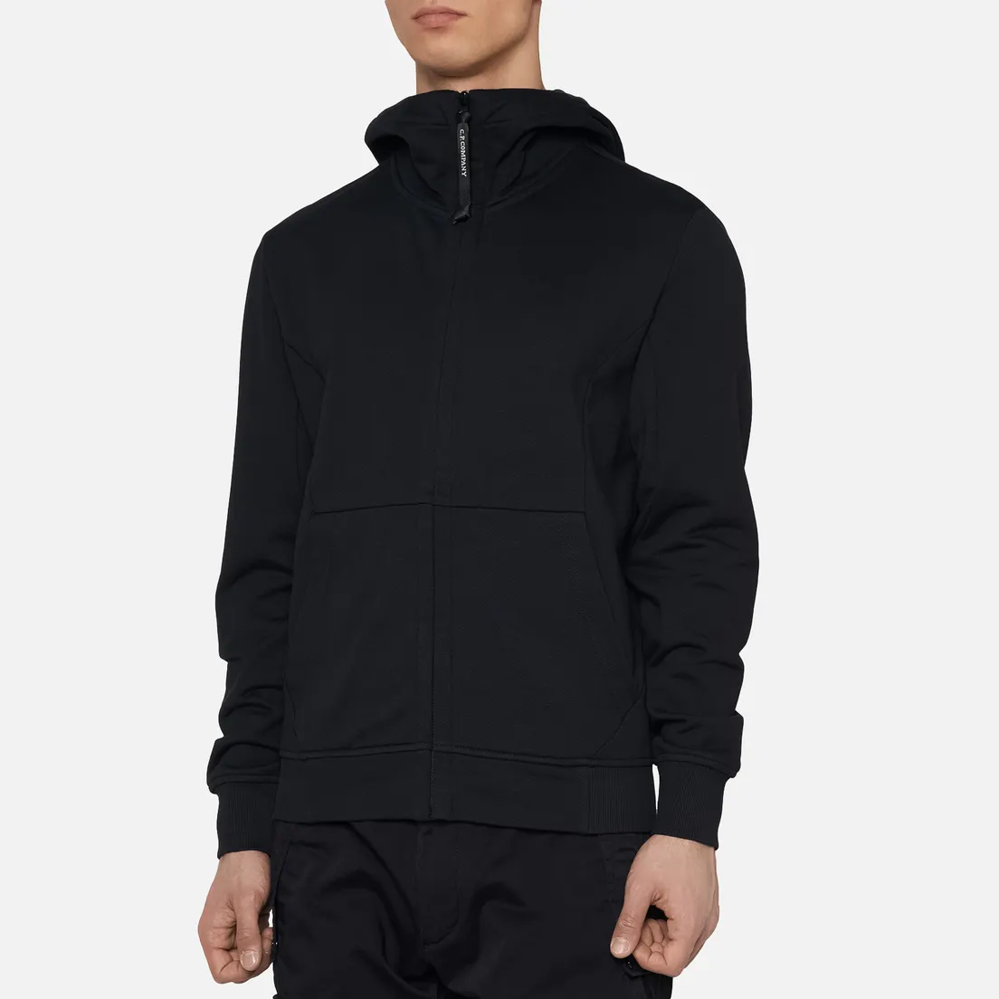 C.P. Company Мужская толстовка Diagonal Fleece Full-Zip Goggle Hooded