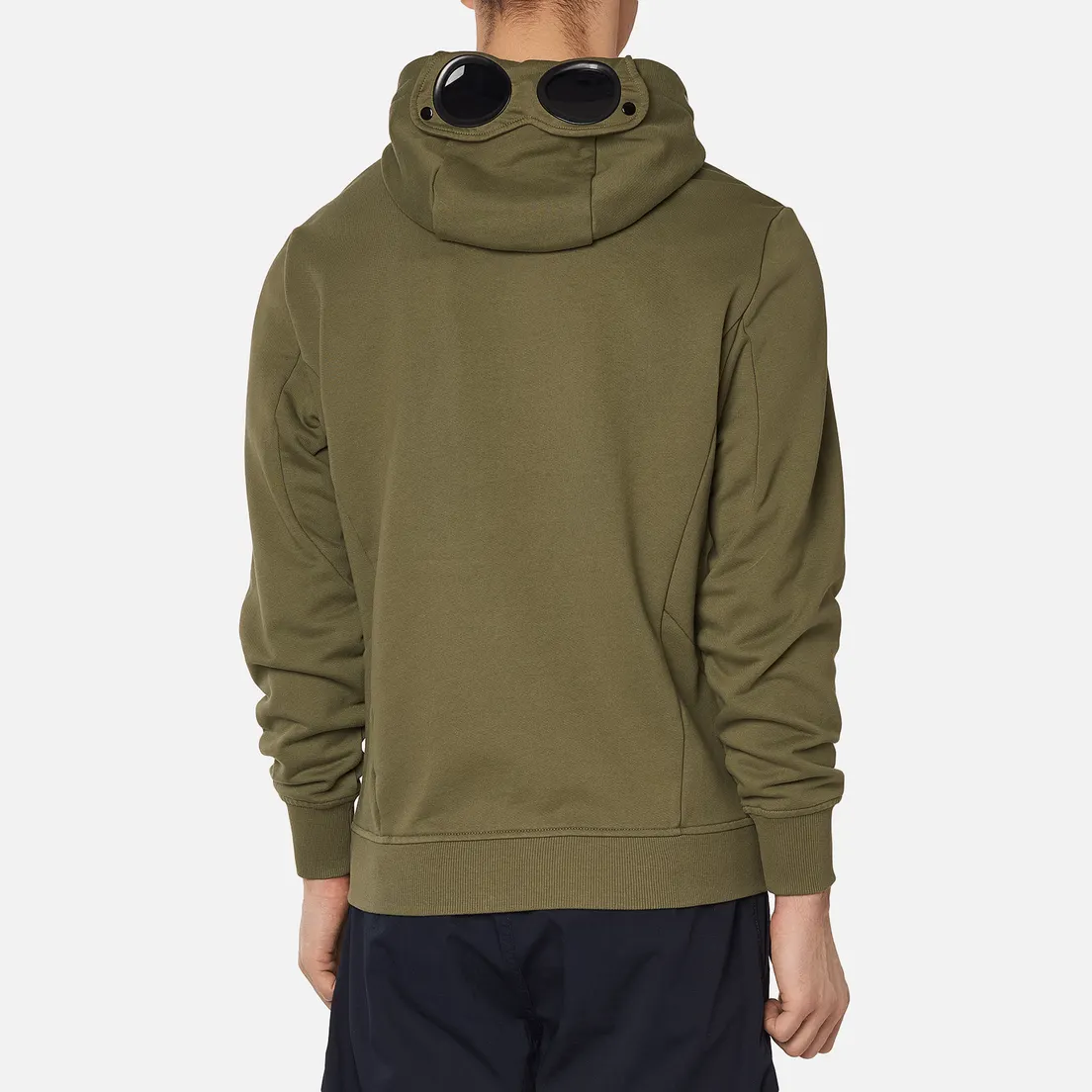 C.P. Company Мужская толстовка Diagonal Fleece Full-Zip Goggle Hooded