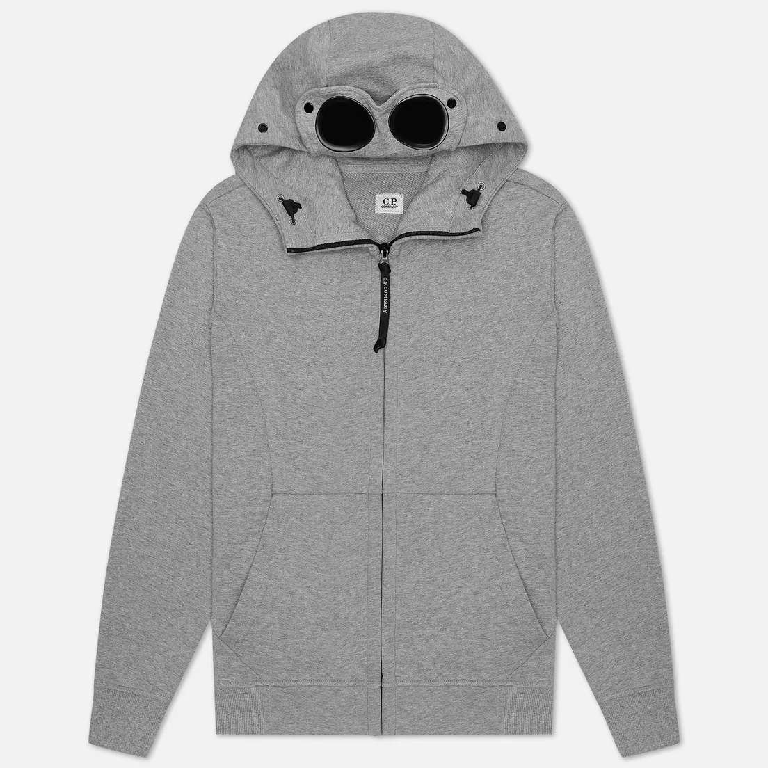 C.P. Company Мужская толстовка Diagonal Fleece Full-Zip Goggle Hooded