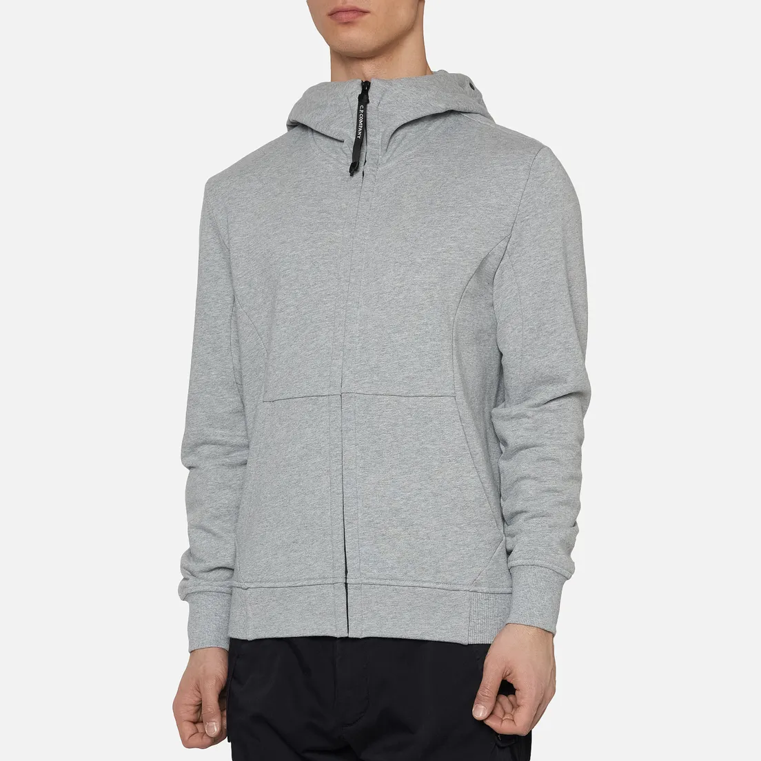 C.P. Company Мужская толстовка Diagonal Fleece Full-Zip Goggle Hooded