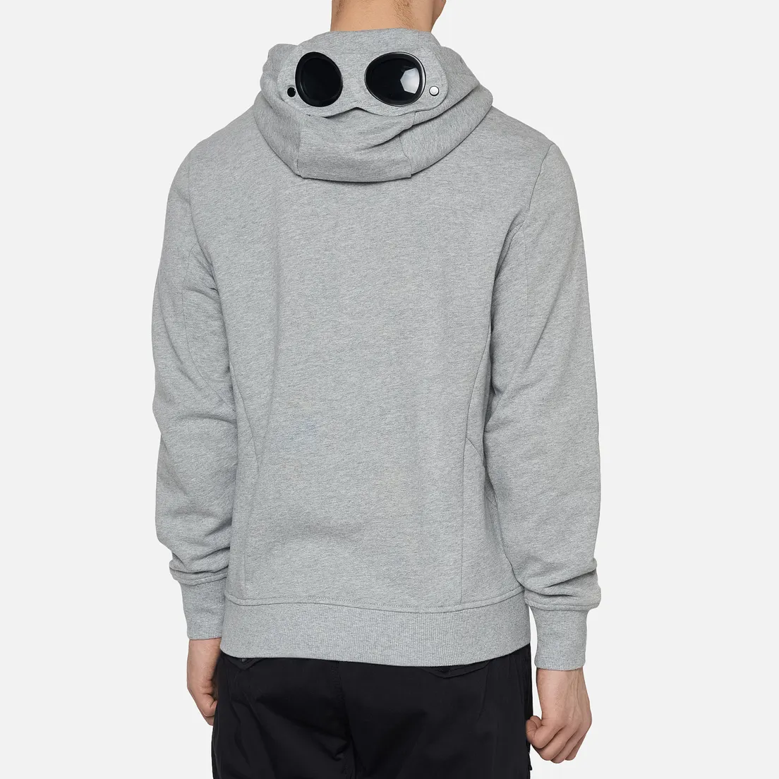 C.P. Company Мужская толстовка Diagonal Fleece Full-Zip Goggle Hooded