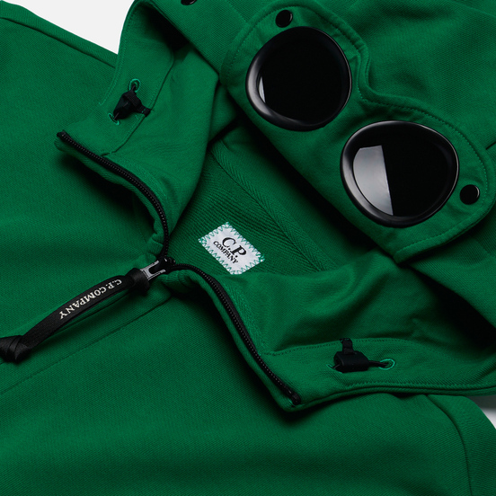Мужская толстовка C.P. Company Diagonal Fleece Full-Zip Goggle Hooded Jelly Bean