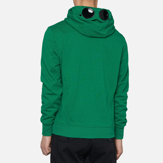 Мужская толстовка C.P. Company Diagonal Fleece Full-Zip Goggle Hooded Jelly Bean