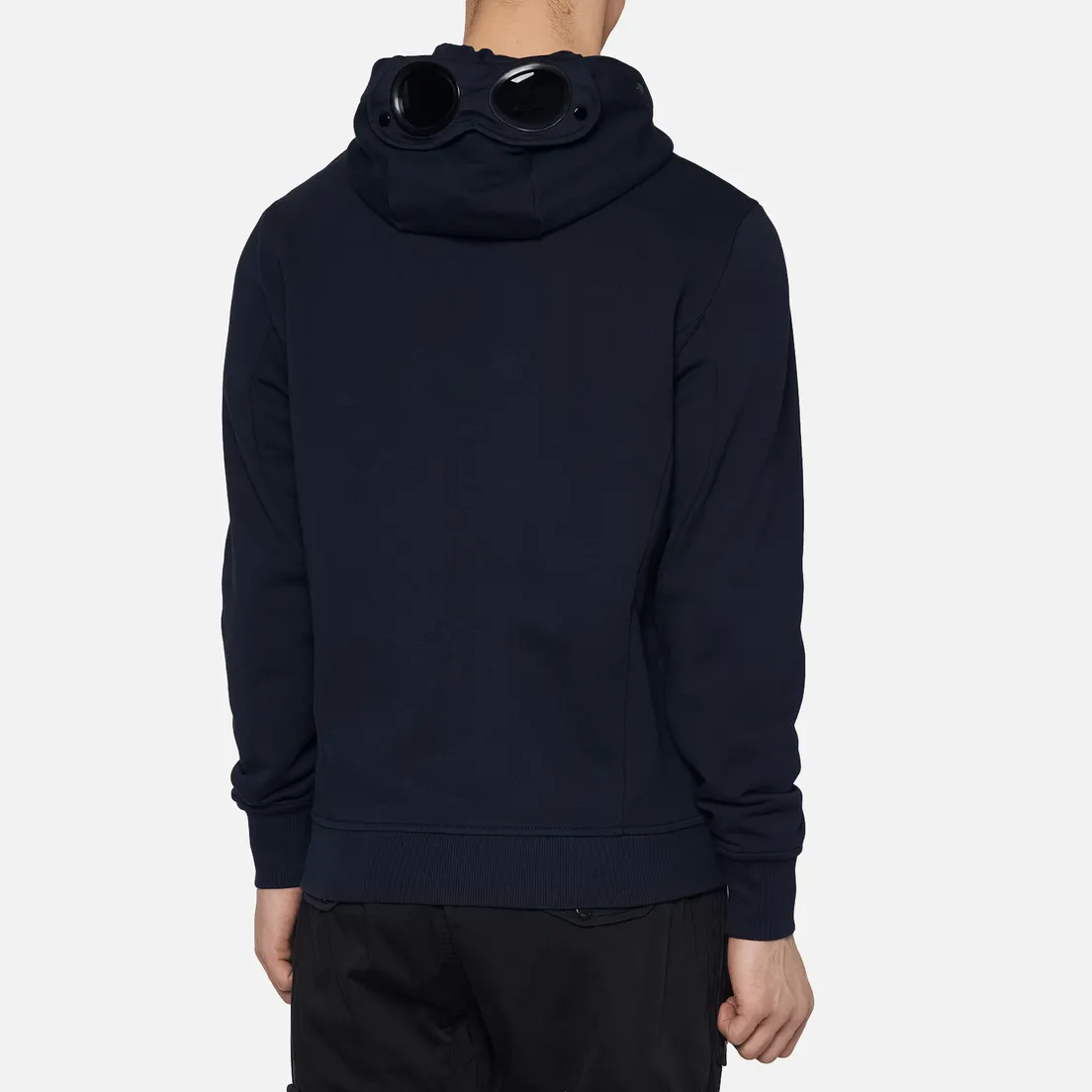 C.P. Company Мужская толстовка Diagonal Fleece Full-Zip Goggle Hooded