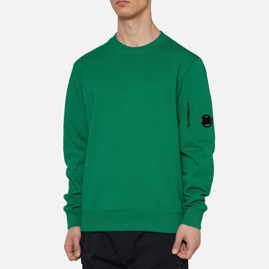 Мужская толстовка C.P. Company Diagonal Fleece Lens Crew Jelly Bean