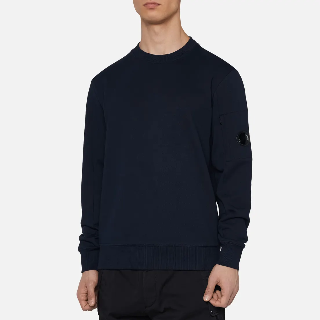 C.P. Company Мужская толстовка Diagonal Fleece Lens Crew