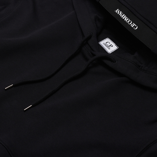 Мужская толстовка C.P. Company Diagonal Fleece Lens Hooded Black