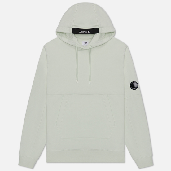 Мужская толстовка C.P. Company Diagonal Fleece Lens Hooded Frost