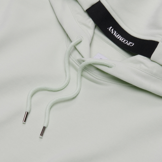 Мужская толстовка C.P. Company Diagonal Fleece Lens Hooded Frost