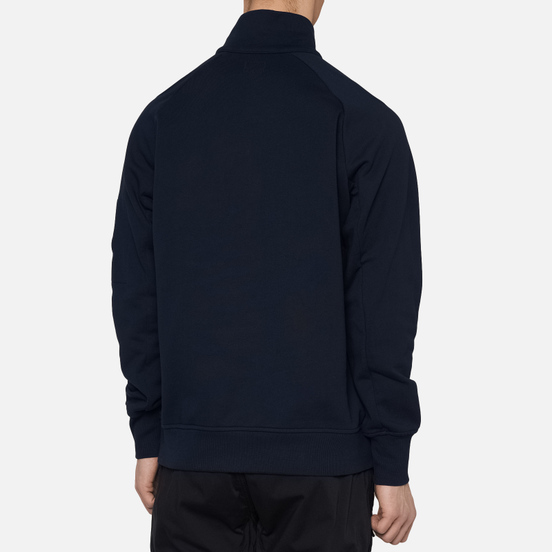 Мужская толстовка C.P. Company Diagonal Fleece Quarter Zip Lens Total Eclipse