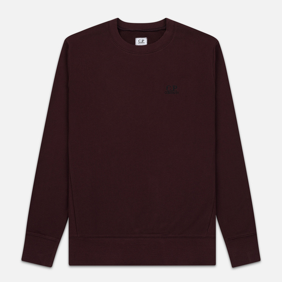 Мужская толстовка C.P. Company Diagonal Raised Fleece Chest Logo Bitter Chocolate
