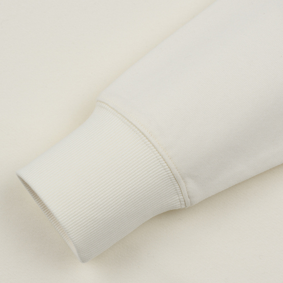 Мужская толстовка C.P. Company Diagonal Raised Fleece Chest Logo Gauze White