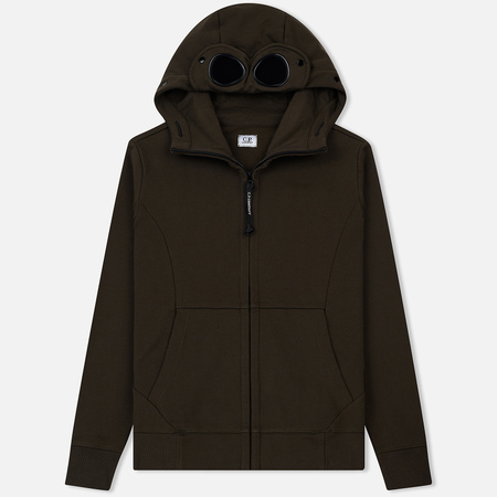 Мужская толстовка C.P. Company Diagonal Raised Fleece Goggle Full Zip Cloudburst