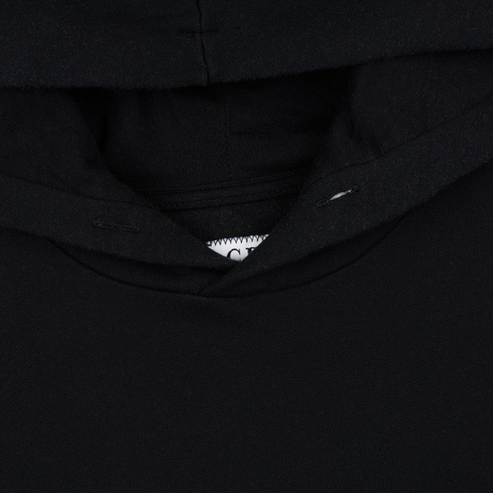 Мужская толстовка C.P. Company Fleece Hooded Logo Black
