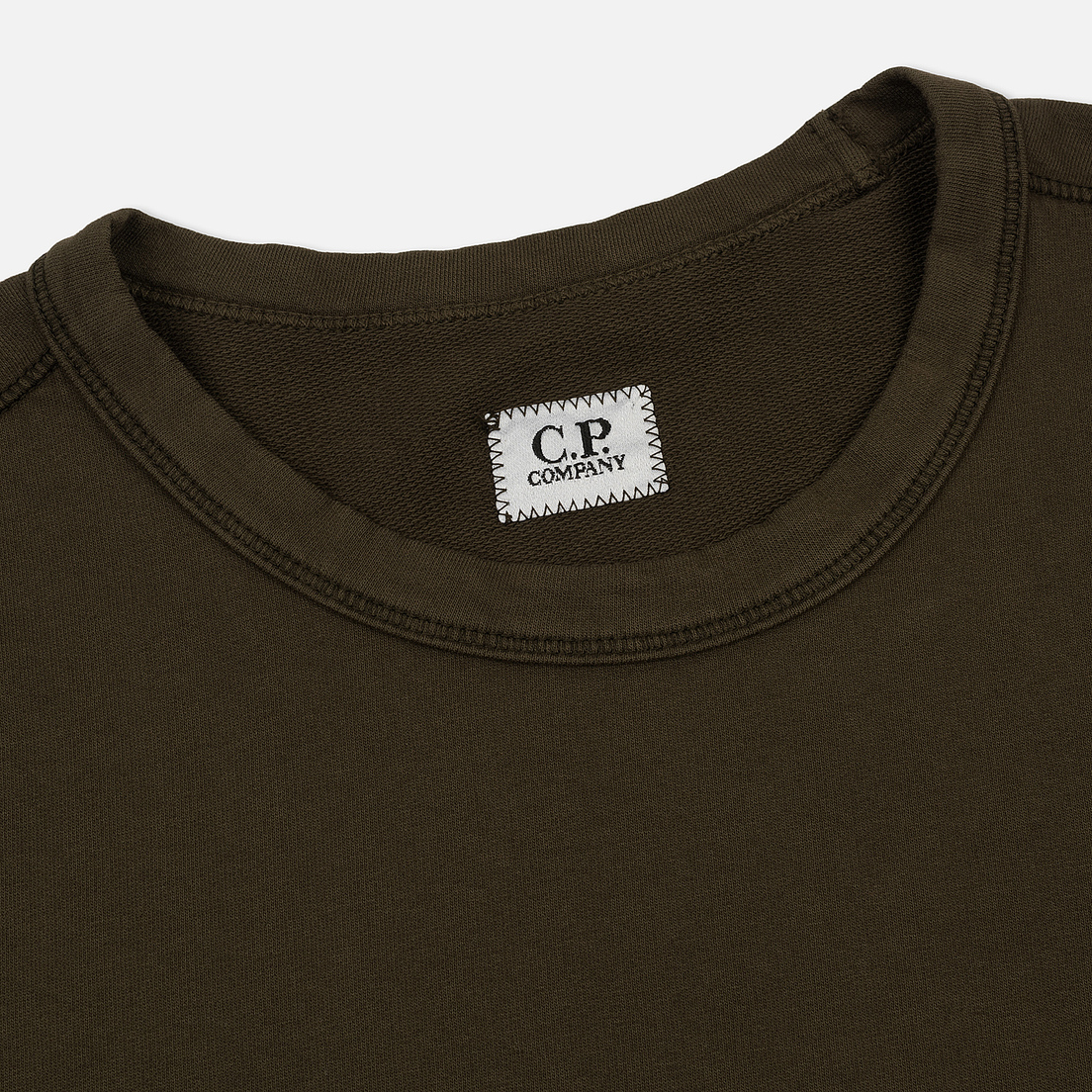 C.P. Company Мужская толстовка Garment Dyed Light Fleece Lens Crew Neck
