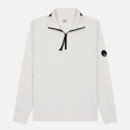 Мужская толстовка C.P. Company Half-Zip Lens Pocket Gauze White