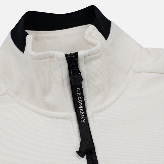 Мужская толстовка C.P. Company Half-Zip Lens Pocket Gauze White