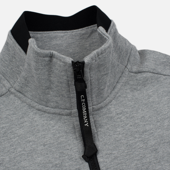 Мужская толстовка C.P. Company Half-Zip Lens Pocket Grey Melange