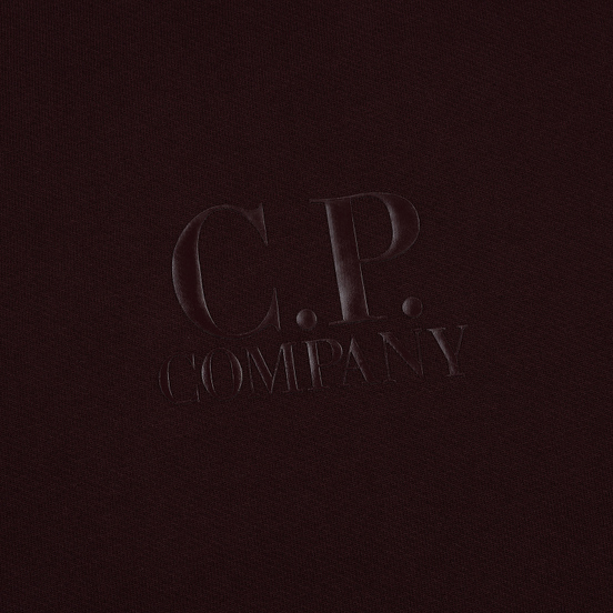 Мужская толстовка C.P. Company Heavyweight Logo Crew Neck Bitter Chocolate