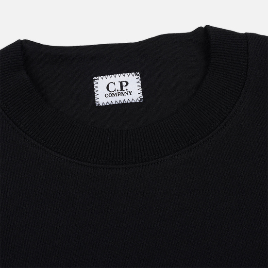 Мужская толстовка C.P. Company Heavyweight Logo Crew Neck Black