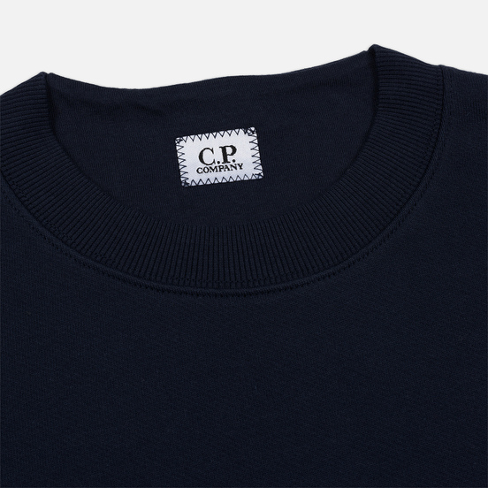 Мужская толстовка C.P. Company Heavyweight Logo Crew Neck Total Eclipse