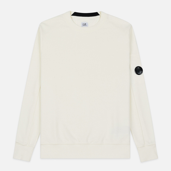 Мужская толстовка C.P. Company Light Fleece Arm Lens Crew Neck Gauze White
