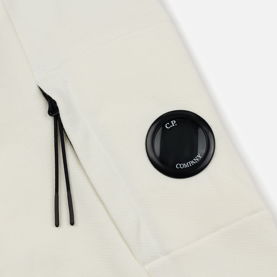 Мужская толстовка C.P. Company Light Fleece Arm Lens Crew Neck Gauze White