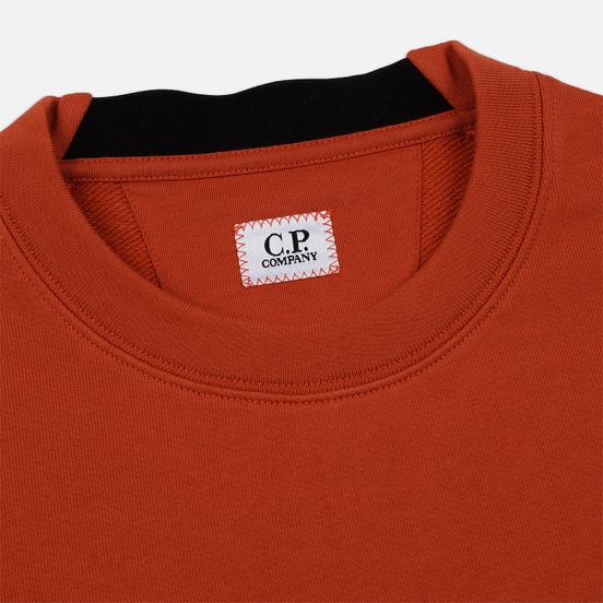 Мужская толстовка C.P. Company Light Fleece Arm Lens Crew Neck Pureed Pumpkin
