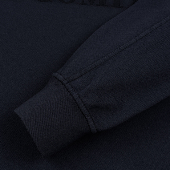 Мужская толстовка C.P. Company Straight Logo Crew Neck Total Eclipse