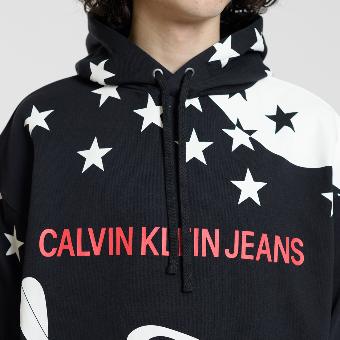 Calvin Klein Jeans Мужская толстовка Abstract Flag Oversized Hoodie