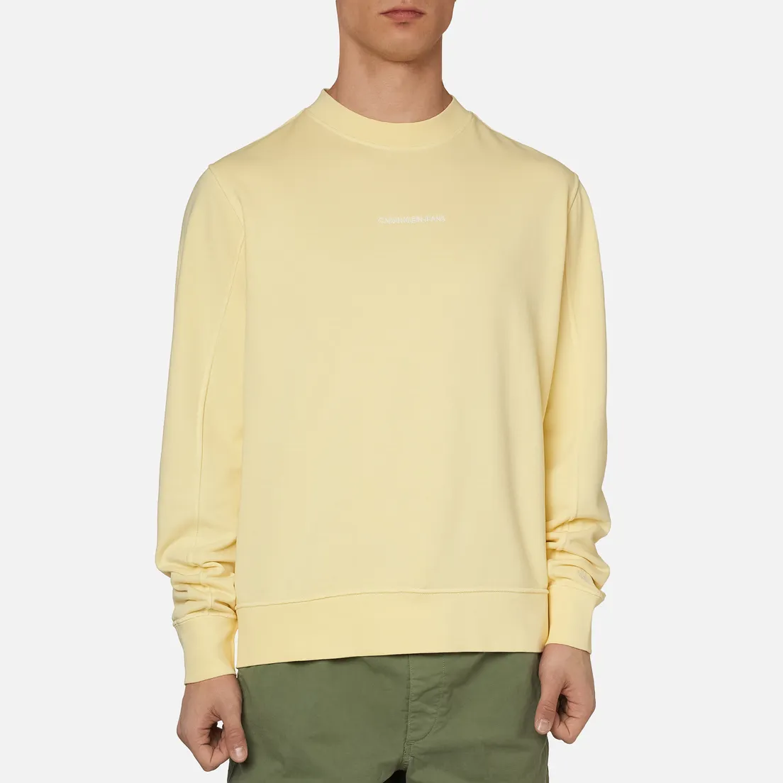 Calvin Klein Jeans Мужская толстовка Embroidered Logo Crew