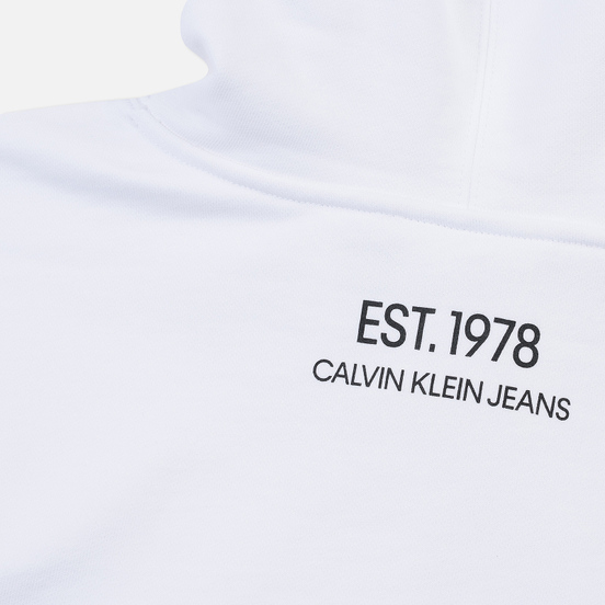 Мужская толстовка Calvin Klein Jeans Est. 1978 Back Modernist Graphic Hoodie Bright White/Eagle