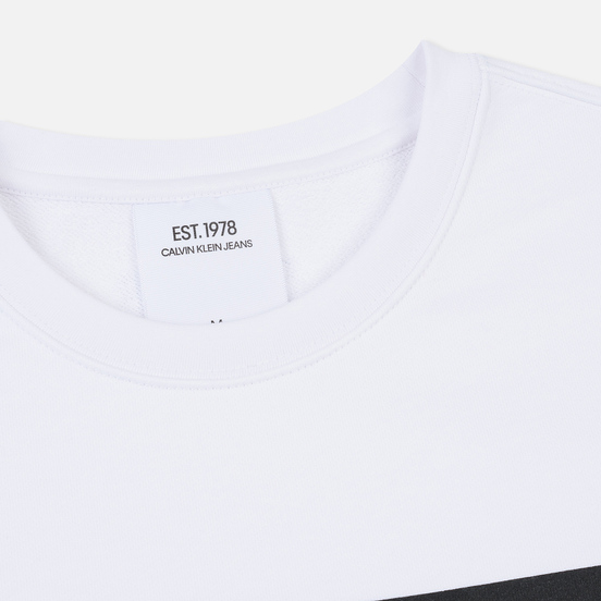 Мужская толстовка Calvin Klein Jeans Est. 1978 Est. 1978 Patch Crew Neck Bright White/Black