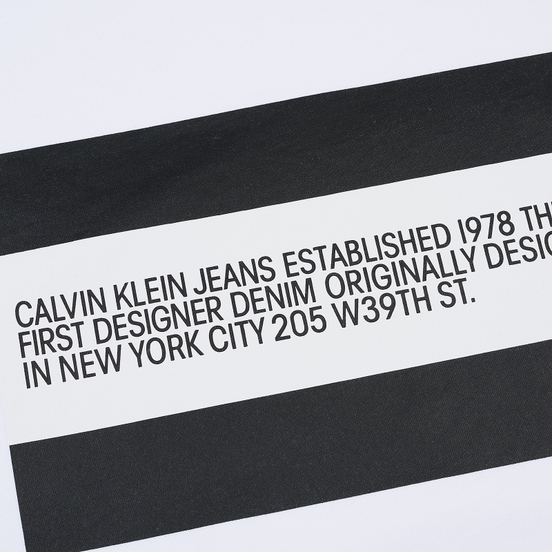 Мужская толстовка Calvin Klein Jeans Est. 1978 Est. 1978 Patch Crew Neck Bright White/Black