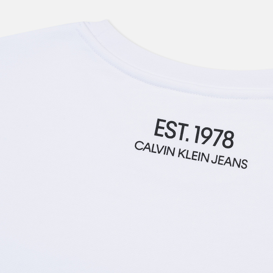 Мужская толстовка Calvin Klein Jeans Est. 1978 Est. 1978 Patch Crew Neck Bright White/Black
