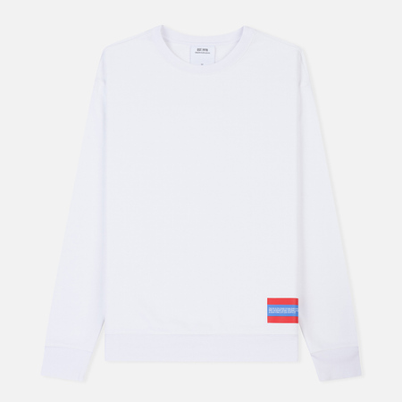 Мужская толстовка Calvin Klein Jeans Est. 1978 Est. 1978 Small Patch Crew Neck Bright White/Tomato
