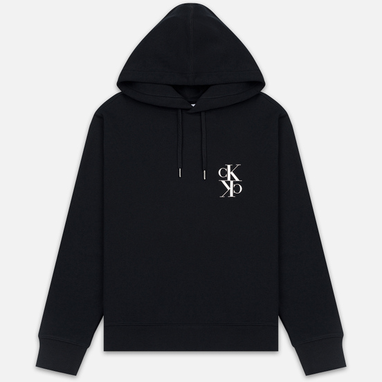 Мужская толстовка Calvin Klein Jeans Mirrored Monogram Logo Black/Bright White