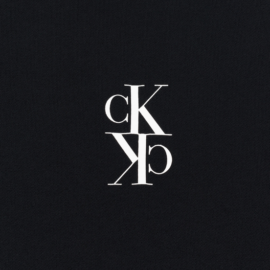Мужская толстовка Calvin Klein Jeans Mirrored Monogram Logo Black/Bright White