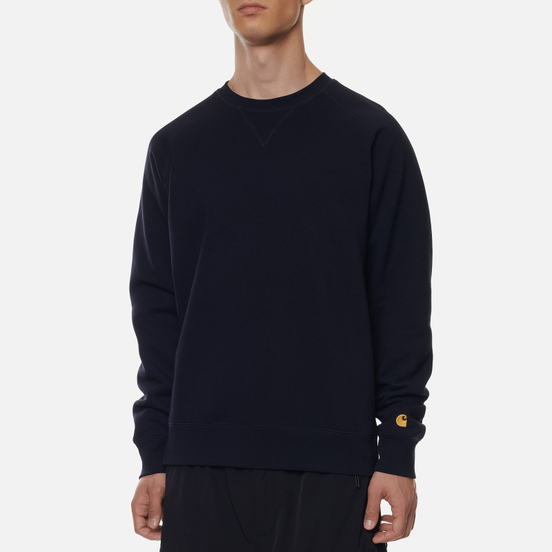 Мужская толстовка Carhartt WIP Chase 13 Oz Dark Navy/Gold