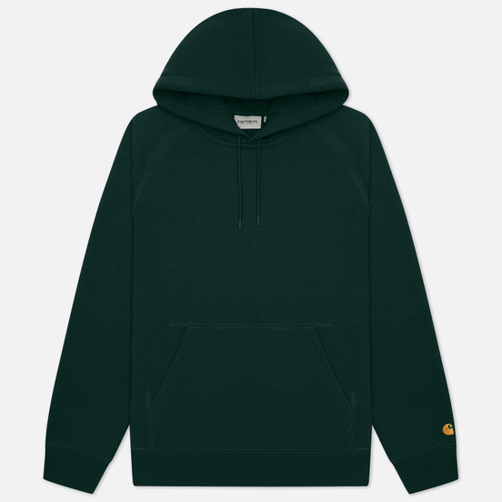 Мужская толстовка Carhartt WIP Chase 13 Oz Hooded Bottle Green/Gold