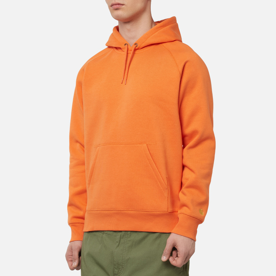 Мужская толстовка Carhartt WIP Chase 13 Oz Hooded Clockwork/Gold